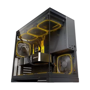 Корпус Geometric Future Model 5, EATX, Midi-Tower, 2xUSB 3.0, USB Type-C, черный/серый, без БП (M5-GB)