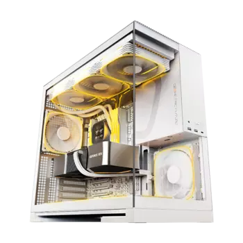 Корпус Geometric Future Model 5, EATX, Midi-Tower, 2xUSB 3.0, USB Type-C, белый, без БП (M5-W)