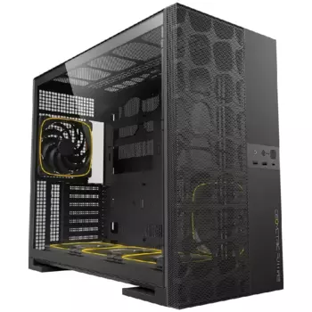 Корпус Geometric Future Model 5 Vent ARGB, EATX, Midi-Tower, 2xUSB 3.0, USB Type-C, черный, без БП (M5-VENT-B-WF)