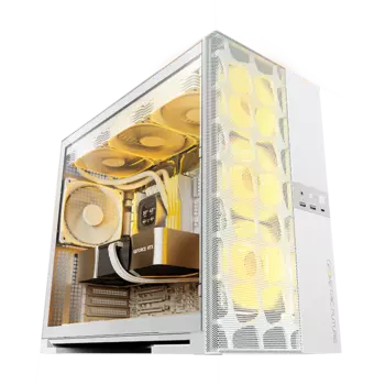 Корпус Geometric Future Model 5 Vent, EATX, Midi-Tower, 2xUSB 3.0, USB Type-C, белый, без БП (M5-VENT-W)