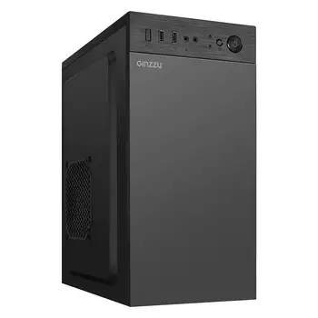 Корпус Ginzzu B400, mATX, Mini-Tower, черный, без БП (B400)