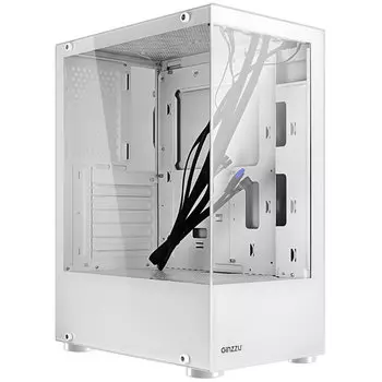 Корпус Ginzzu CL110, ATX, Midi-Tower, USB 3.0, белый, без БП