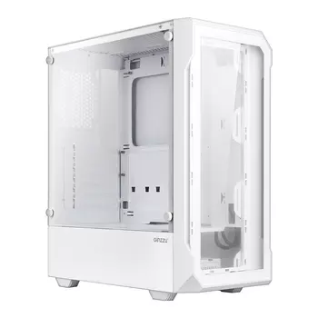 Корпус Ginzzu CL130, ATX, Midi-Tower, USB 3.0, белый, без БП