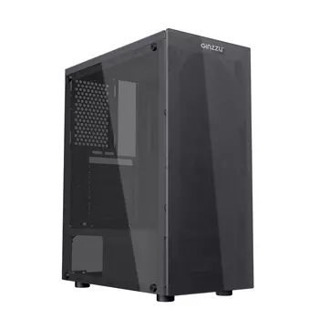 Корпус Ginzzu SL190, ATX, Midi-Tower, USB 3.0, черный, без БП