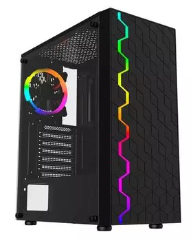 Корпус GMNG OGC-G100, ATX, Midi-Tower, USB 3.0, RGB подсветка, черный, без БП (OGC-G100)