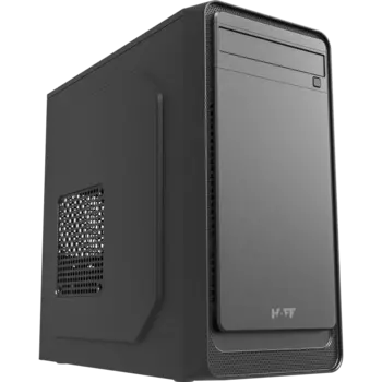 Корпус HAFF 2819-U3, mATX, Mini-Tower, 2xUSB 3.0, черный, без БП (0000410160)