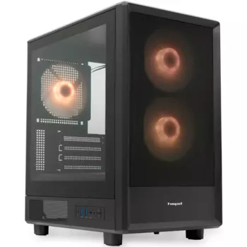 Корпус HSPD M310, mATX, Mini-Tower, 2xUSB 3.0, RGB подсветка, черный, без БП (M310-TGBK-ARGB)