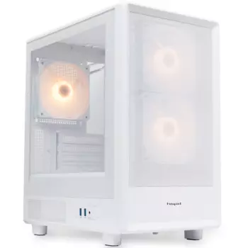 Корпус HSPD M310, mATX, Mini-Tower, 2xUSB 3.0, RGB подсветка, белый, без БП (M310-TGWH-ARGB)