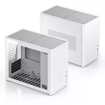 Корпус JONSBO D30, mATX, Mini-Tower, USB 3.2, USB Type-C, белый, без БП