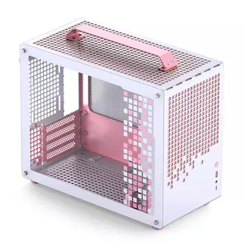 Корпус JONSBO Jonsplus Z20, mATX, Mini-Tower, USB 3.0, USB Type-C, белый/розовый, без БП (PCC_JB_Z20 _Pink_White)