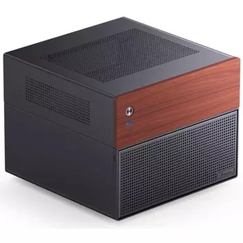 Корпус JONSBO N4, mATX, Micro-Tower, USB 3.0, USB Type-C, черный, без БП (N4 Black)