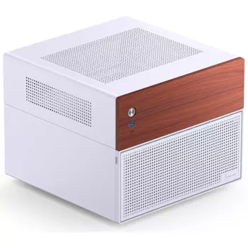 Корпус JONSBO N4, mATX, Micro-Tower, USB 3.0, USB Type-C, белый, без БП (N4 White)