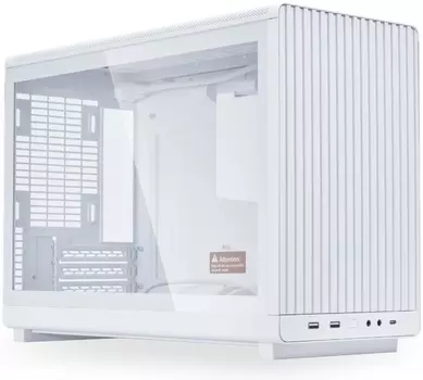 Корпус LIAN-LI A3, mATX, Small Tower, 2xUSB 3.0, USB Type-C, белый, без БП (G99.A3W.10R)