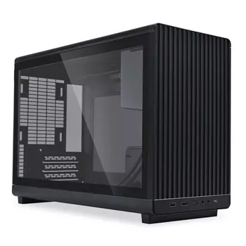 Корпус LIAN-LI A3-mATX TG, mATX, Micro-Tower, 2xUSB 3.0, USB Type-C, черный, без БП (G99.A3X.10R)