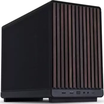 Корпус LIAN-LI A3 Wood, mATX, Small Tower, 2xUSB 3.0, USB Type-C, черный/коричневый, без БП (G99.A3X-WD.R0)