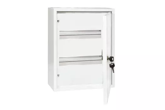 Корпус металлический 395мм x 310мм x 120мм, IP31, замок с ключом, серый, TDM ЩРН-24 (SQ0905-0014)