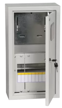 Корпус металлический 470мм x 260мм x 145мм, IP31, УХЛ3, серый, IEK ЩУРн-1/9 (MKM22-N-09-31-ZO)