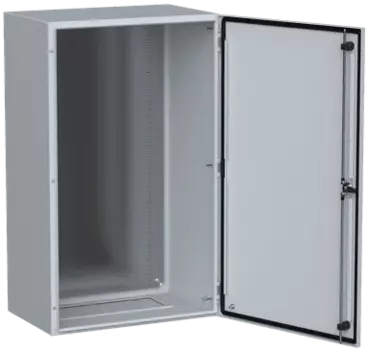 Корпус металлический с монтажной панелью 1 м x 60 см x 30 см, IP 66, УХЛ1, замок с ключом, серый, IEK ЩПМ-100.60.30 (ЩПМ-100.60.30)