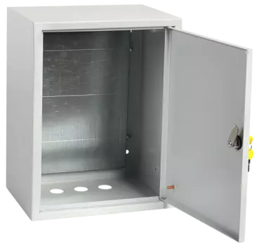 Корпус металлический с монтажной панелью 395мм x 310мм x 150мм, IP31, УХЛ3, замок с ключом, серый, IEK ЩМП-1-1 (YKM41-01-31-G)