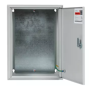 Корпус металлический с монтажной панелью 410мм x 210мм x 140мм, IP31, замок с ключом, светло-серый, EKF PROxima ЩМП-41.21.14 (mb22-01)