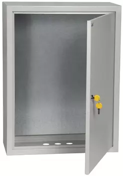 Корпус металлический с монтажной панелью 650мм x 500мм x 220мм, IP31, УХЛ3, замок с ключом, серый, IEK ЩМП-3-0 36 (YKM40-03-31)