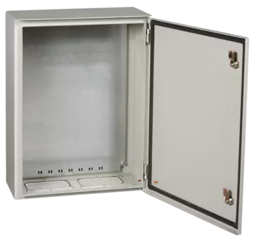 Корпус металлический с монтажной панелью 650мм x 500мм x 220мм, IP54, У1, замок с ключом, серый, IEK ЩМП-3-2 (YKM42-03-54-P)