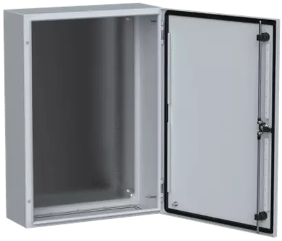 Корпус металлический с монтажной панелью 70 см x 50 см x 20 см, IP 66, УХЛ1, замок с ключом, серый, IEK TITAN 5 ЩПМ-70.50.20 (TI5-10-N-070-050-020-66)
