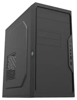 Корпус Minitower Foxline FL-733 450W black (mATX, 2xUSB2.0, 450W, w/pwr cord, w/o FAN) (FL-733-FZ450R) (Плохая упаковка)