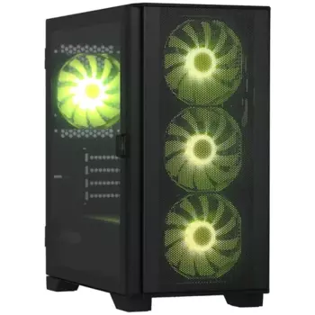 Корпус MONTECH AIR 100 ARGB, mATX, Mini-Tower, 2xUSB 3.0, RGB подсветка, черный, без БП (AIR-100-ARGB-B)