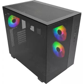 Корпус MONTECH King 65 PRO, ATX, Midi-Tower, 2xUSB 3.0, USB Type-C, RGB подсветка, черный, без БП (KING 65 B PRO)