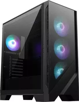 Корпус MSI MAG FORGE 321R Airflow, ATX, Midi-Tower, 2xUSB 3.2, USB Type-C, RGB подсветка, черный, без БП (306-7G23R22-HH9)
