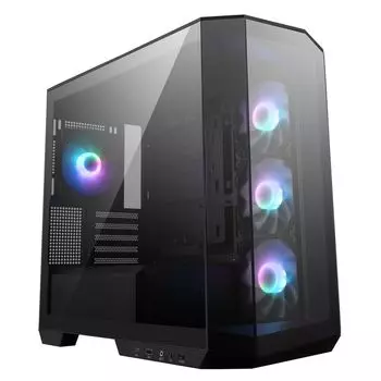 Корпус MSI MAG Pano M100R PZ, mATX, Mini-Tower, USB 3.2, USB Type-C, RGB подсветка, черный, без БП (306-7G24R25-HH9)