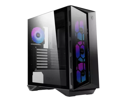 Корпус MSI MPG GUNGNIR 110R, ATX, Midi-Tower, 2xUSB 3.2, USB Type-C, RGB подсветка, черный, без БП