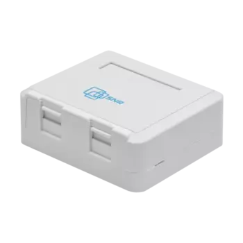 Корпус настенной розетки 70 х 60 х 26 SNR SNR-MB-DPS-2 для 2 модуля Keystone, белый (SNR-MB-DPS-2)