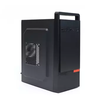 Корпус nJoy M0000CG, mATX, Mini-Tower, черный, без БП (CSMN-M0000CG-CQ01A)