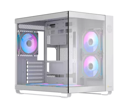 Корпус Ocypus Iota C70 WH ARGB , ATX, Midi-Tower, 2xUSB 3.0, USB Type-C, RGB подсветка, белый, без БП (Iota-C70-WH)