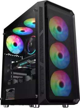 Корпус Oklick OCC-MD301, ATX, Midi-Tower, USB 3.0, черный, без БП (OCC-MD301)