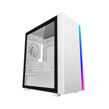 Корпус PCCOOLER LM300 ARGB WH, mATX, Mini-Tower, USB 3.0, RGB подсветка, белый, без БП (LM300 ARGB WH)