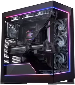 Корпус Phanteks NV5 MKII, EATX, Midi-Tower, 2xUSB 3.0, USB Type-C, RGB подсветка, черный, без БП (PH_NV523TG_DBK02_RU)