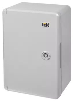 Корпус пластиковый IEK 300мм x 200мм x 130мм, IP65, УХЛ1, замок с ключом, серый (MKP93-N-302013-65)
