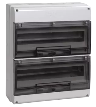 Корпус пластиковый IEK 400мм x 256мм x 140мм, IP66, У1, серый (MKP73-N-24-66)