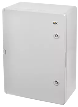 Корпус пластиковый IEK 500мм x 350мм x 190мм, IP65, УХЛ1, замок с ключом, серый (MKP93-N-503519-65)