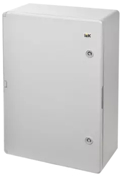 Корпус пластиковый IEK 600 мм x 400 мм x 200 мм, IP65, УХЛ1, замок с ключом, серый (MKP93-N-604020-65)
