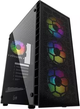 Корпус PowerCase Mistral Z4С Mesh ARGB, ATX, Midi-Tower, USB 3.0, черный, без БП (CMIZ4C-A4)