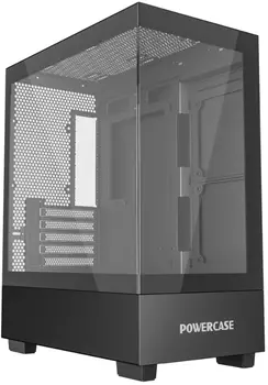 Корпус PowerCase Vision Micro M, mATX, Mini-Tower, USB 3.0, черный, без БП (CVMMB-L0)