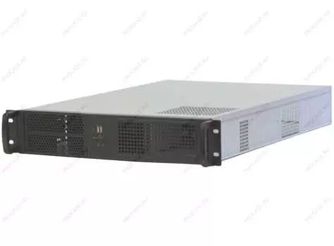 Корпус Procase B206L-B-0, E-ATX, 2U RM, без БП, черный (B206L-B-0)