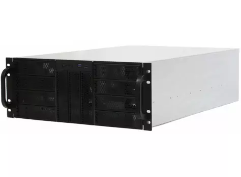 Корпус Procase RE411-D11H0-FC-55, ATX, 4U RM, без БП, черный (RE411-D11H0-FC-55)