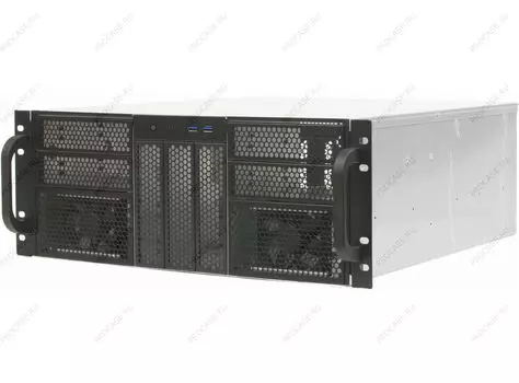 Корпус Procase RE411-D7H6-FE-65, E-ATX, 4U RM, без БП, черный (RE411-D7H6-FE-65)