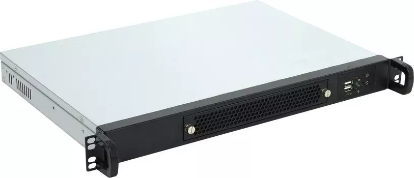 Корпус Procase UM130-B-0, mini-ITX, 1U RM, без БП, черный (UM130-B-0)