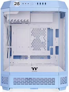 Корпус Thermaltake The Tower 600, ATX, Midi-Tower, 4xUSB 3.0, USB Type-C, голубой, без БП (CA-1Z1-00MFWN-00)